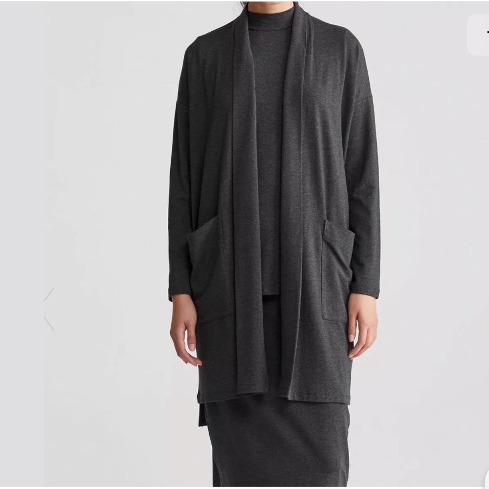 NWOT. Eileen Fisher Long Kimono Cardigan.